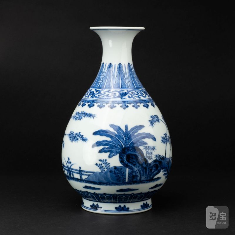    清 光緒款青花玉壺春瓶 - 图3